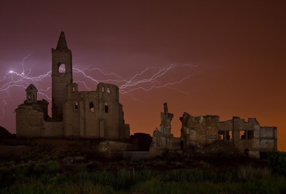 Spain - Belchite - Thunderstorm over Belchite III