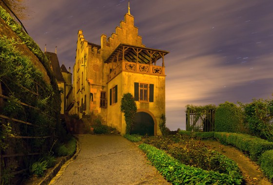 Obergrombach - Schloss Obergrombach - Mit Fetzenwolken