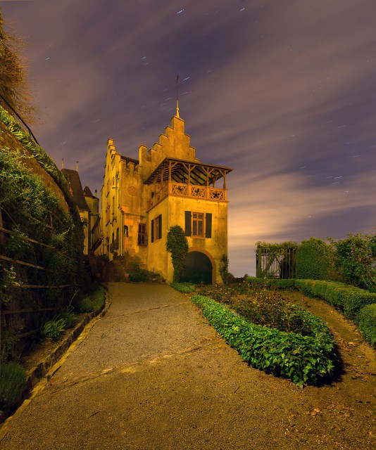 Obergrombach - Schloss Obergrombach - Mit Fetzenwolken